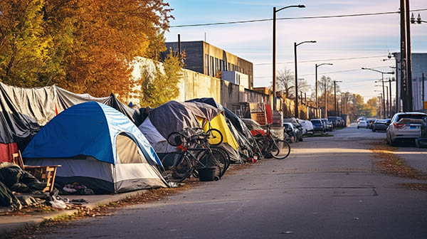 South Carolina homeless encampment